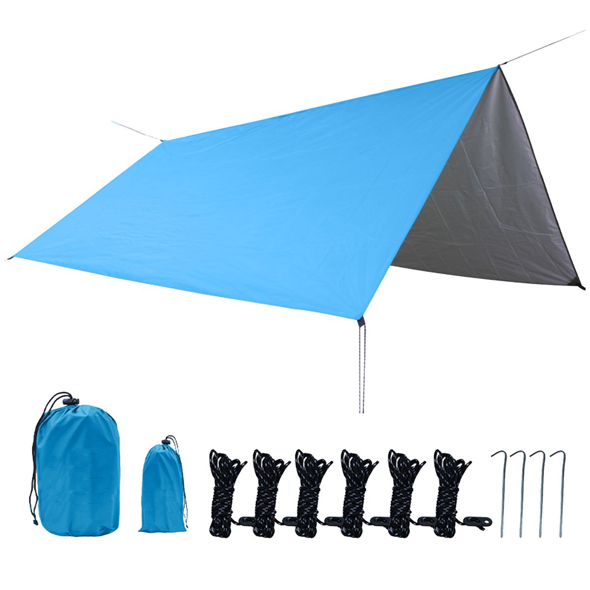 10 X 10 FT Sail Canopy Waterproof Rain Fly Sun Shade UV