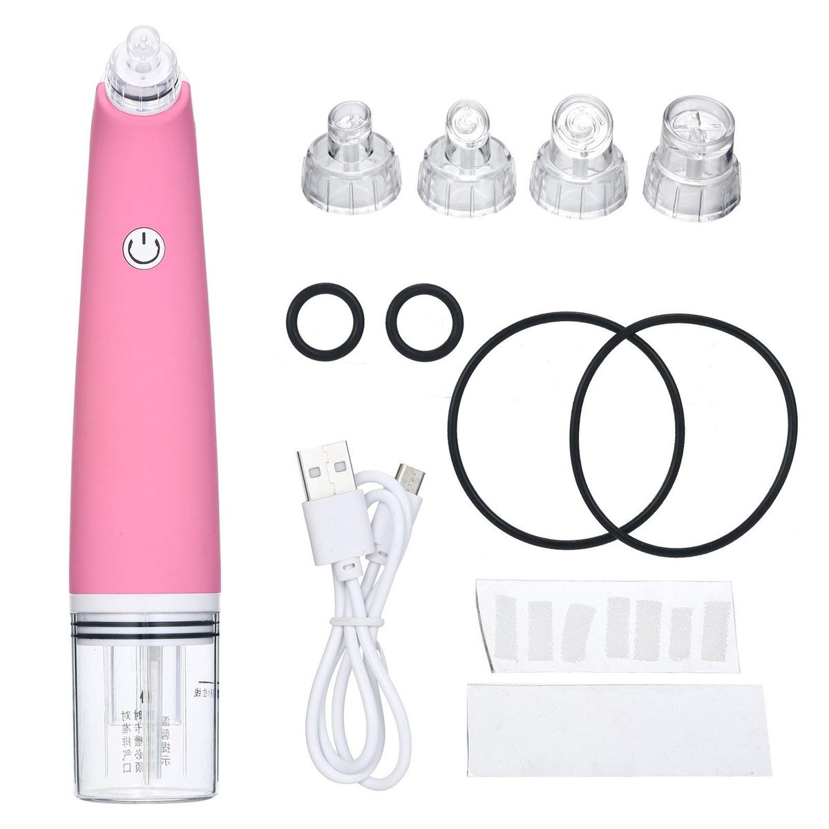 Blackhead Remover Pore Vacuum Electric Face Vacuum Pore Cleaner Acne White Heads Removal with 4 Suction Heads for Facial Skin Care