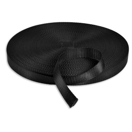 1 Inch Nylon Webbing Rope - Black
