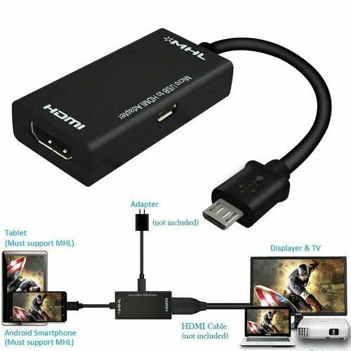 100% Genuine Original Mini Micro USB 2.0 MHL To HDMI 1080P TV Adapter Cable HDTV