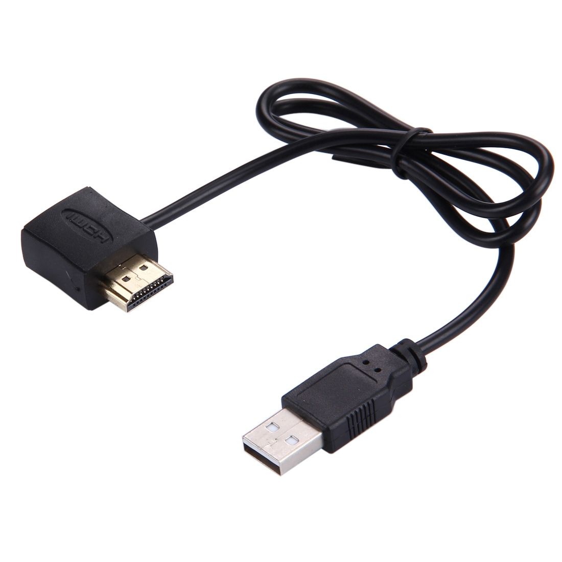 50cm HDMI Female + HDMI Male To USB 2.0 Male Connector Adapter Cable