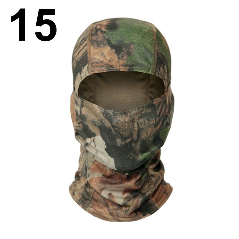 Tactical Balaclava Full Face Mask Ski Cycling Hunting Head Neck Cover Helmet Liner Cap Military Multicam Men Scarf 15 Forest Jungle