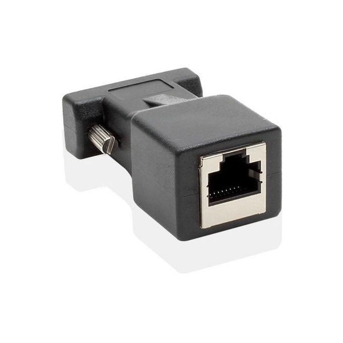 RJ45 To RS232 DB9 9-Pin 9 Pin Serial Port Male To RJ45 Female Cat5e/6 Ethernet