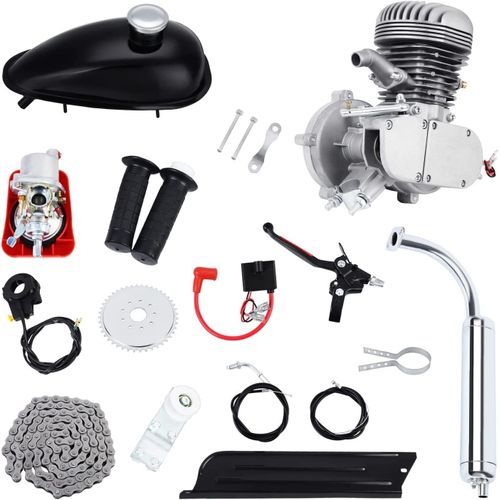 RibasuBB 100cc Bicycle Motor Kit, 2-Stroke Gas Bike Engine