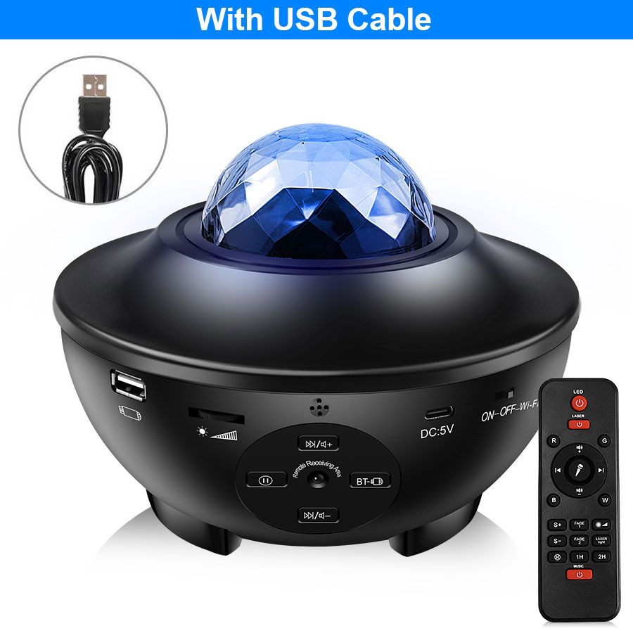 Tuya WiFi Galaxy Light  Night Light Color Starry Sky RGB Bluetooth Speaker Compatible With Alexa Google Smart Life APP