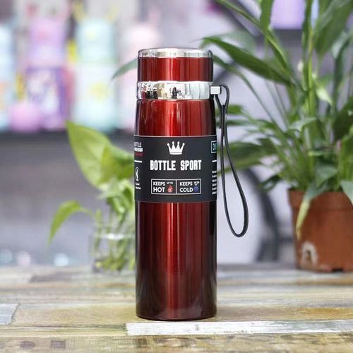 Stainless Steel Travel Flask Thermal Hot/cold Water (Red) D