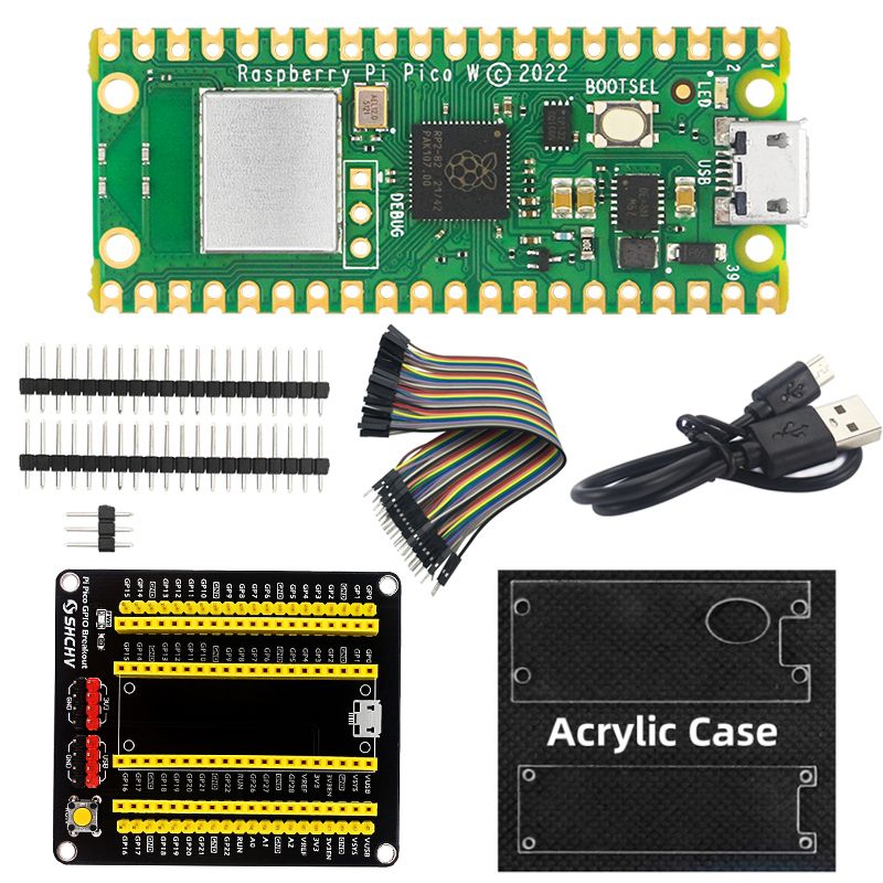 Raspberry Pi Pico W / Pico Wireless WiFi RP2040 Microcontroller Development Board For Micro Python Rasberry Pi  Pico W Module