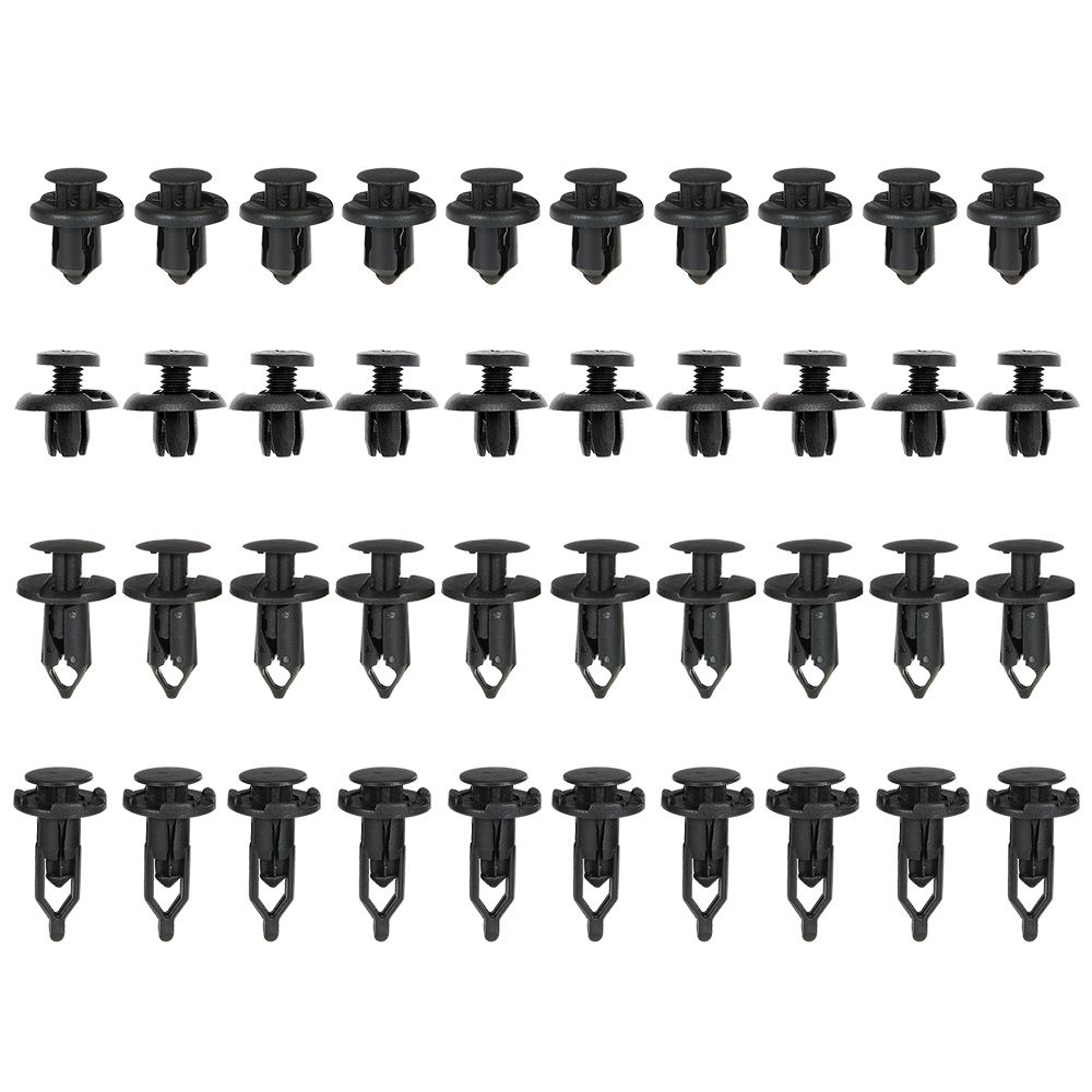 Car Rivet Fastener Retainer Push Bumper Moulding Clip Kit