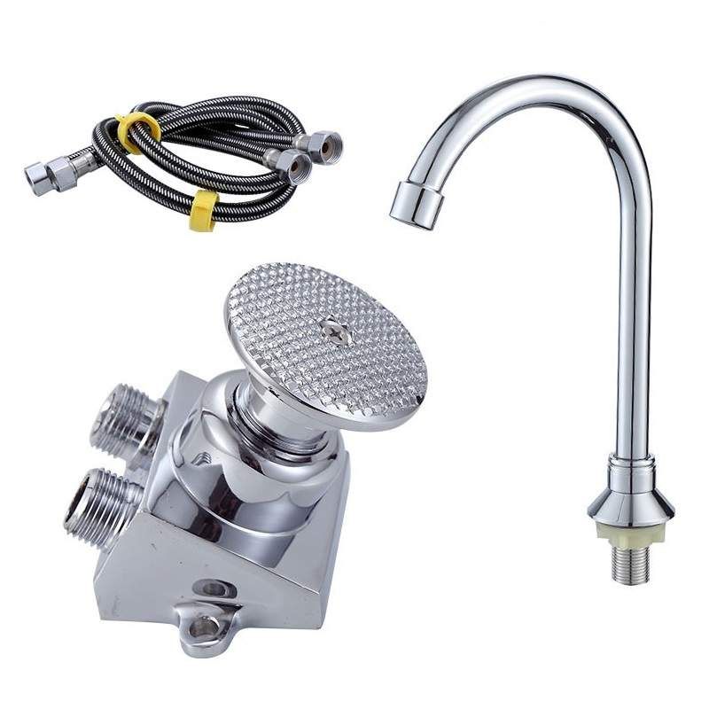 Foot Operated Water Valve Tap With Faucet