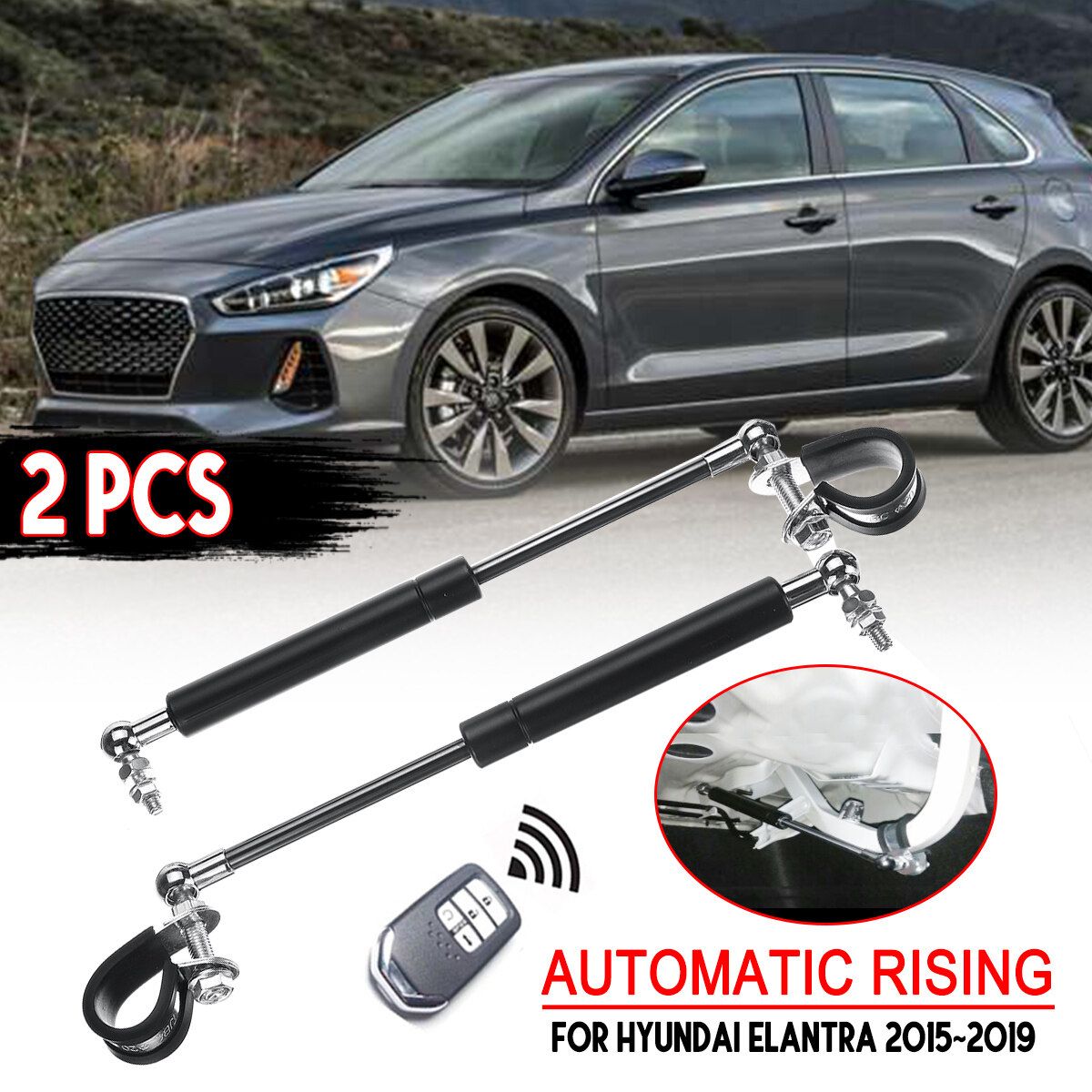 2pcs Rear Lift Supports Shock Strut Gas Spring For Hyundai Elantra 2015-2019 ！