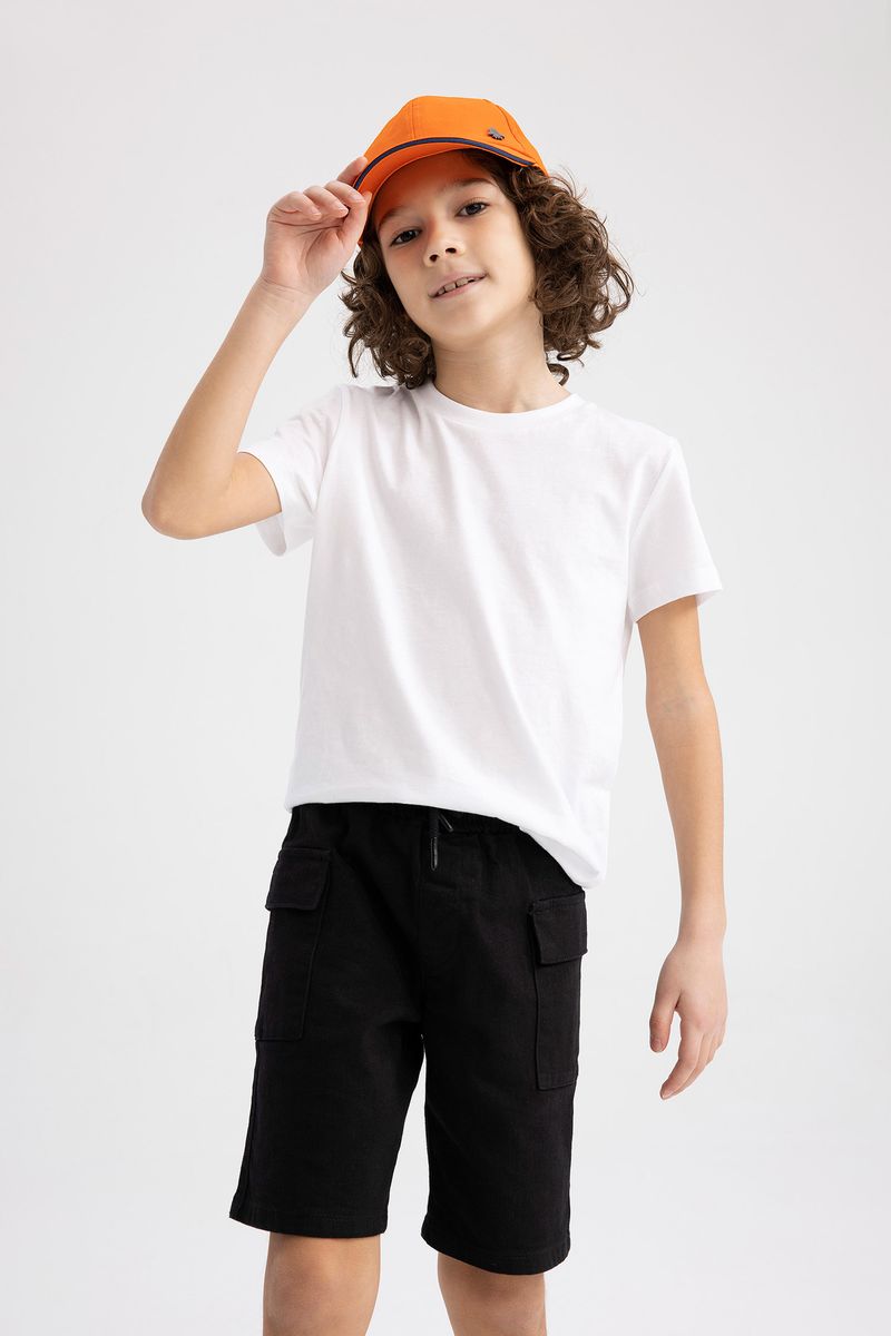 Boy Woven Short - Black