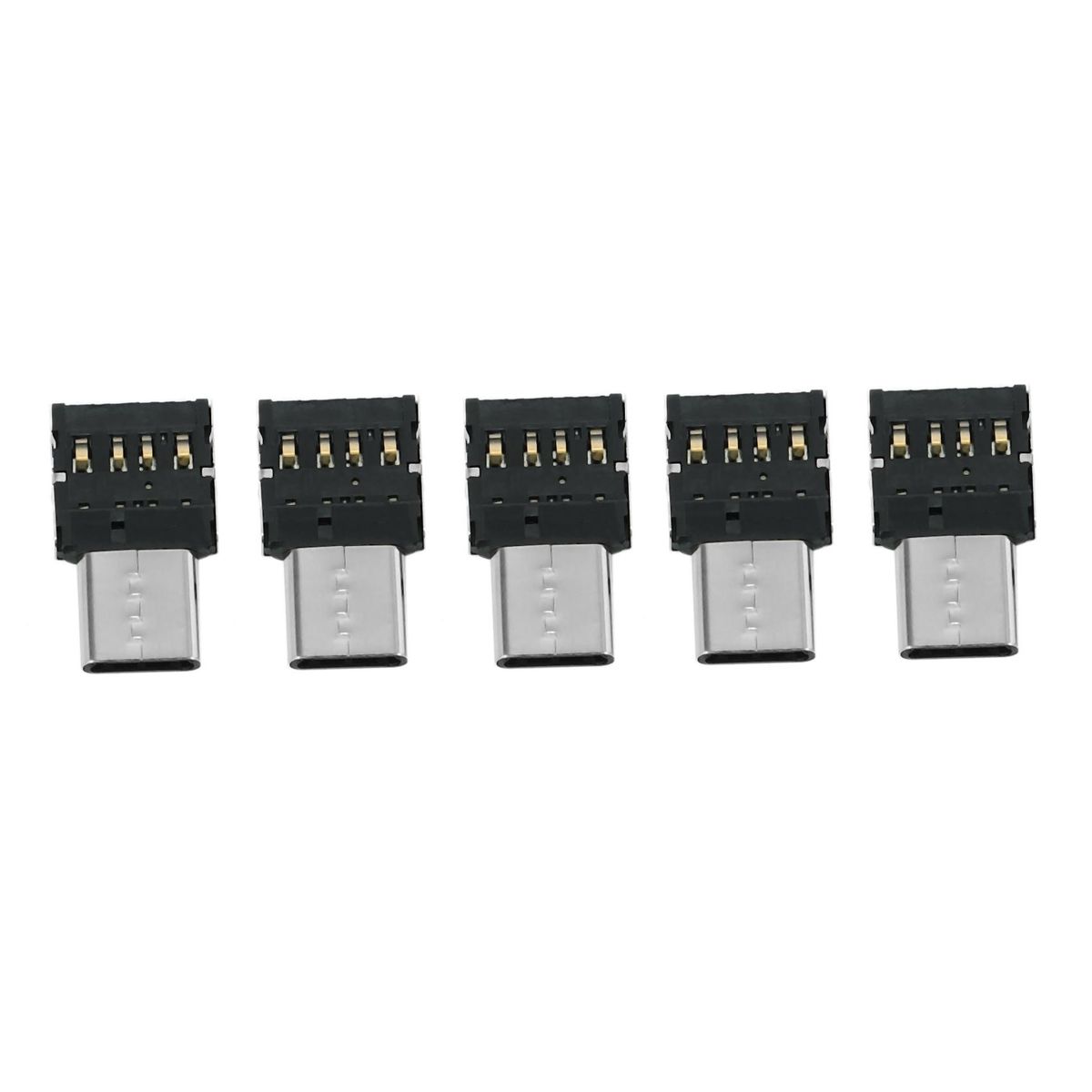 5pcs Ultra Mini Type-C USB-C to USB 2.0 OTG