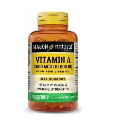 Vitamin A 3000 Mcg 10,000iu - 100 Softgels