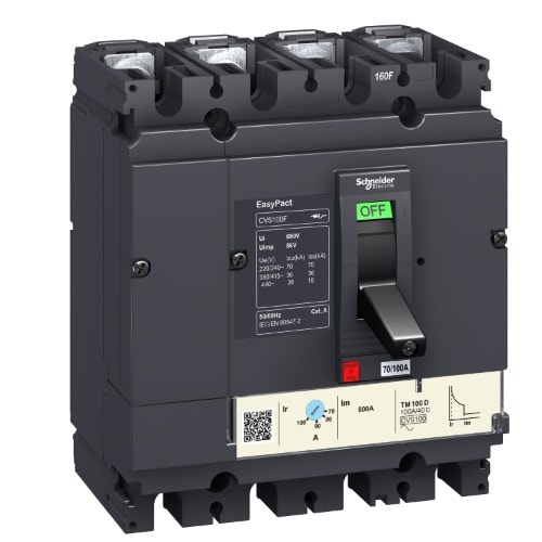 Easypact Cvs - Cvs100b Tm100d Circuit Breaker - 4p/3d|| LV510317