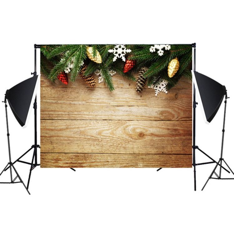 1.25m X 0.8m Imitation Wood Grain Board Background Cloth