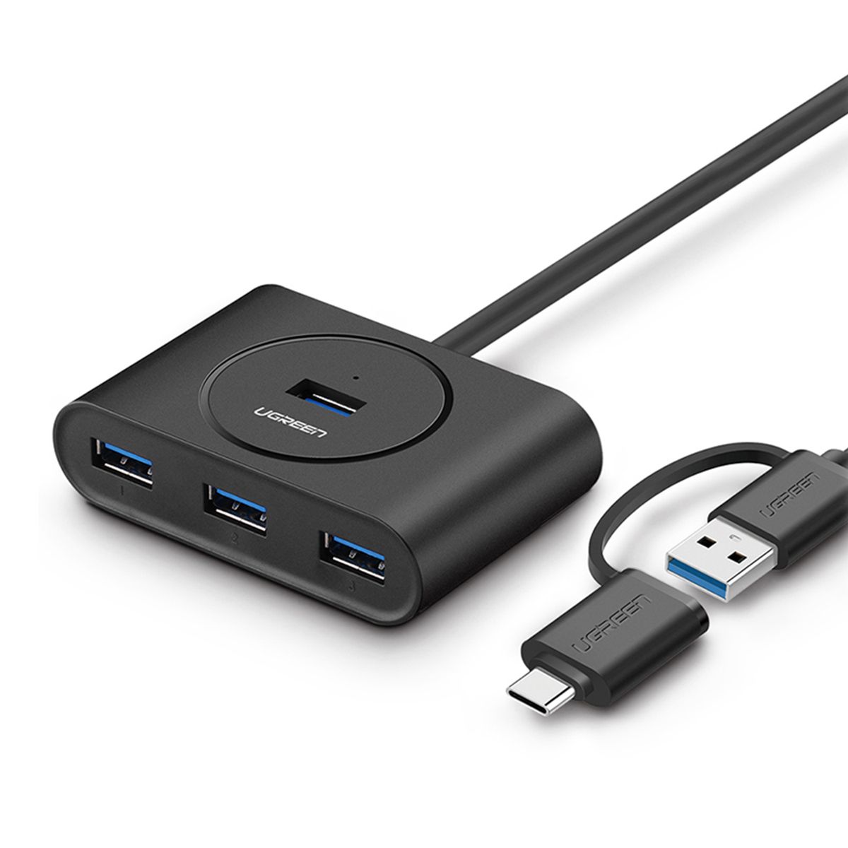 4 Ports USB 3.0 Hub With Type-C OTG Adapter