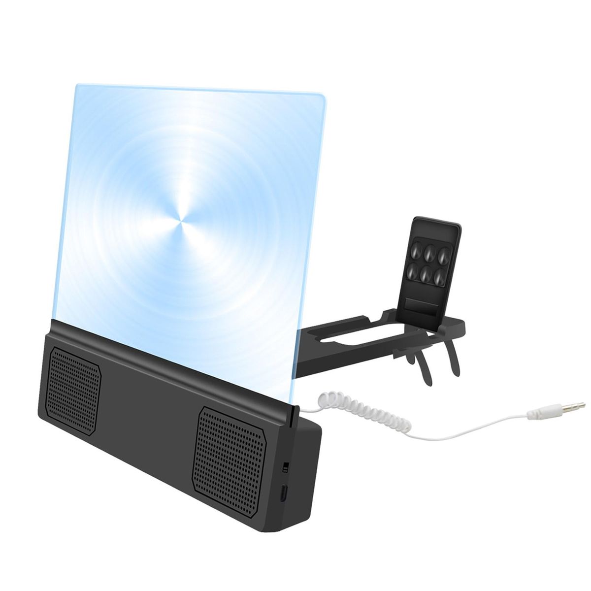 Portable 12 Inch HD Screen Magnifier With Speakers 3D Screen Movies