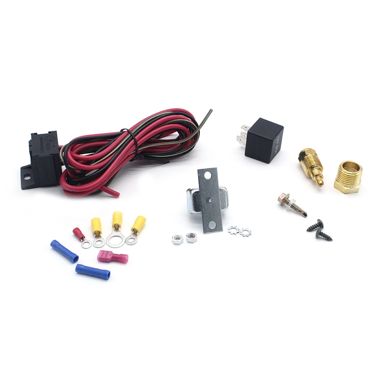 Fan Thermostat Kit Adjustable Fan Controller Kit Temp Sensor