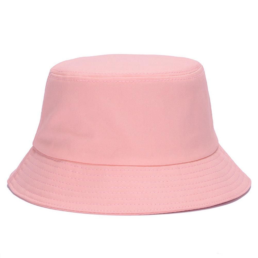 Casual Bucket Hat Men Women Outdoor Camping Hiking-Pink