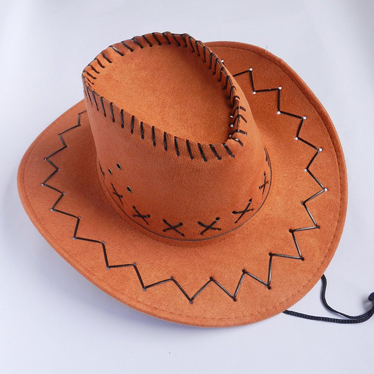 Western Cowboy Hat for Men Women Kids Fedora Outdoor Wide Brim Faux Leather Summer Wide Brim Beach Travel Cap Black White Pink
