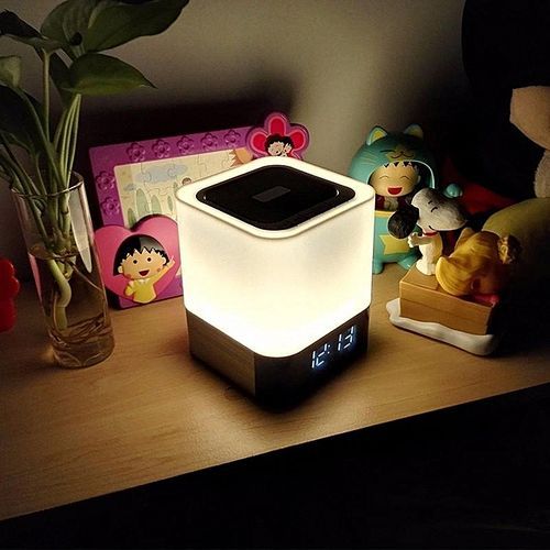 Hot SellDY28 MUSKY Wireless Bluetooth Speaker With Touchable LED Table Lamp Alarm Clock HT-S