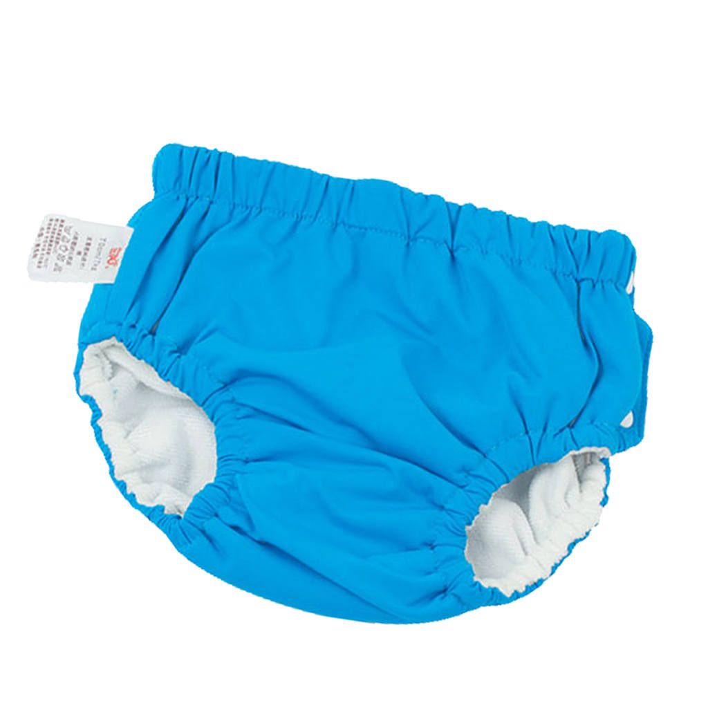 Swim Diaper Waterproof Nappy Pool Cover Snap Cloth Blue (for6-12KG)