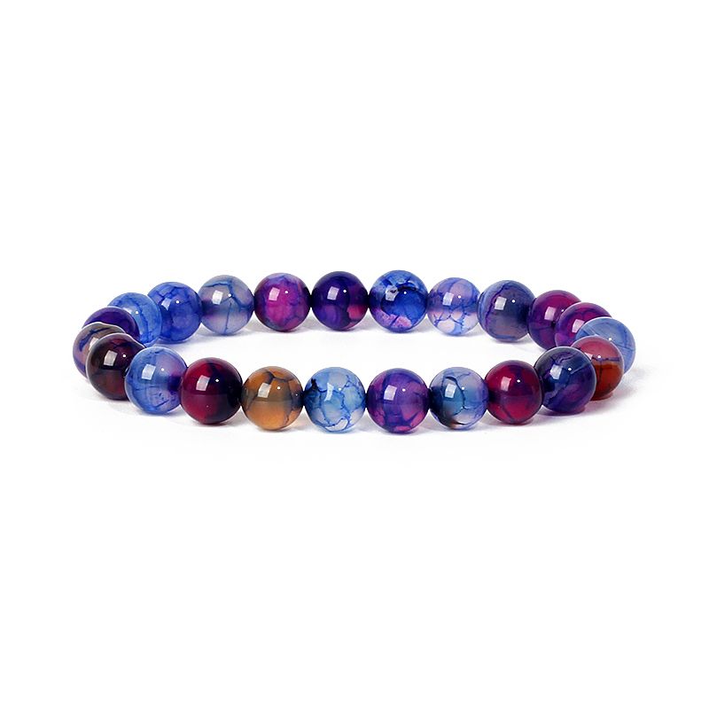 Natural Stone Beads Let For Women Men Striped Agates Crystal Quartz Jades