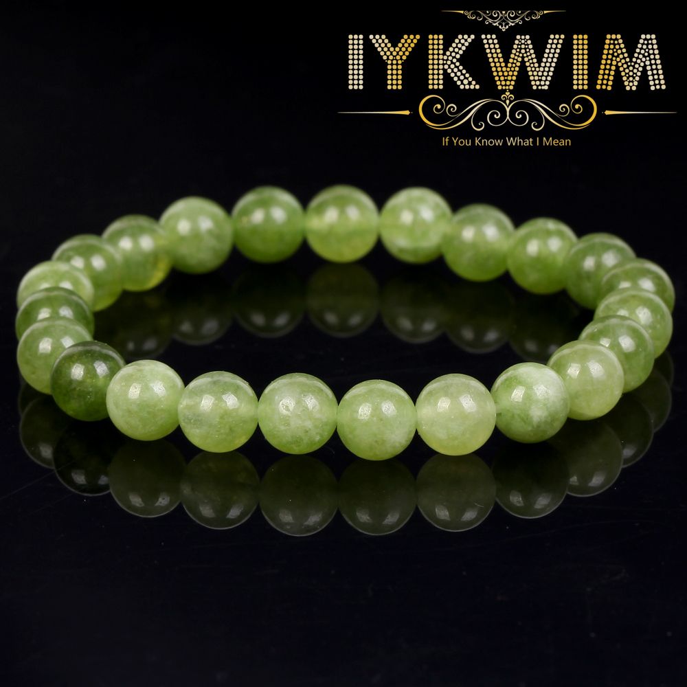 Natural Stone Let Peridot Jades Beads Jewelry Gift For Men Magnetic Health