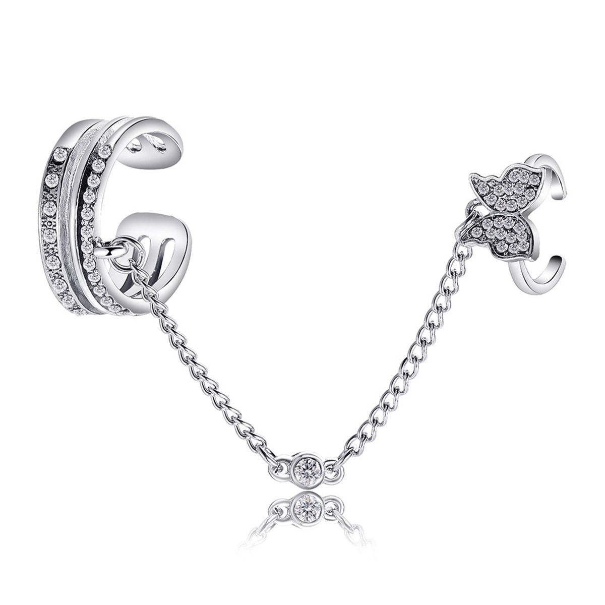 Butterfly Ring Wedding Ceremony Butterfly Open Silver