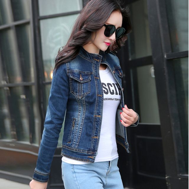 Woman  Denim Outerwear Ladies Coats