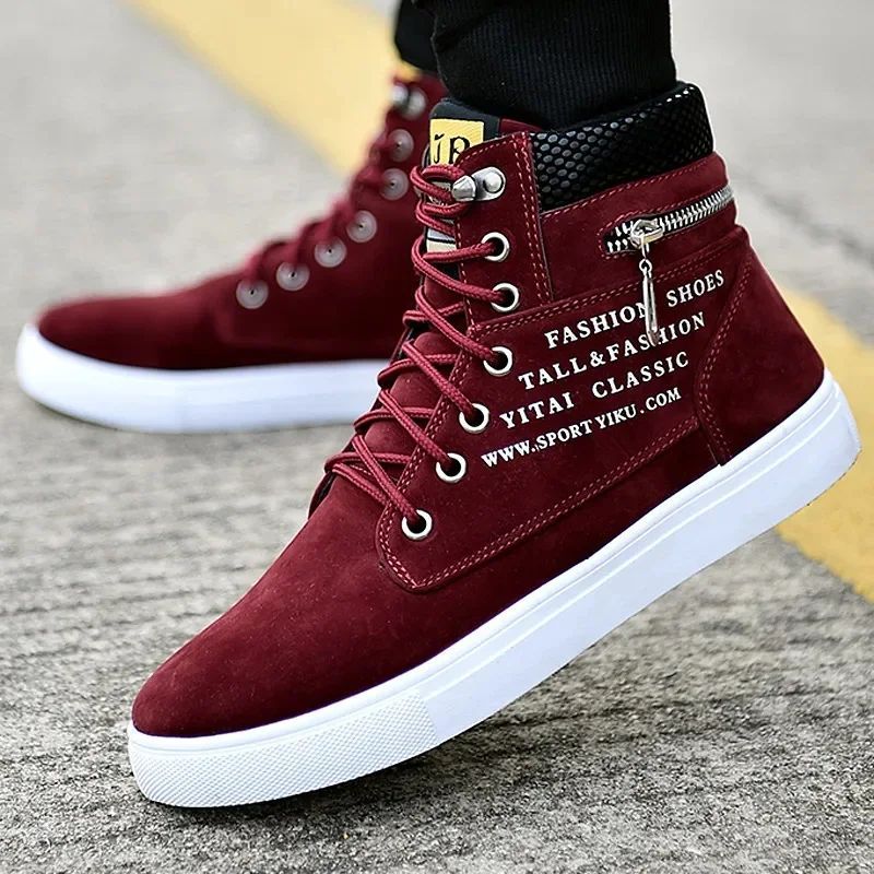 Amazing High-Top Flat Sole Ankle Sneakers