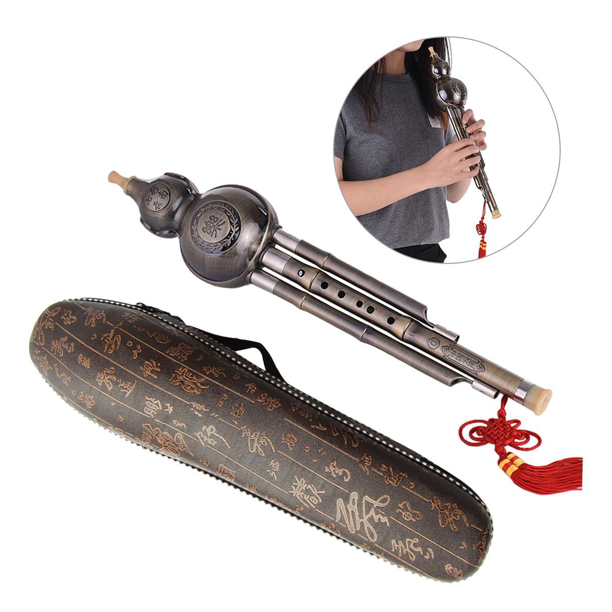 Flute Gourd Flute Chinese Musical Instrument For Music C