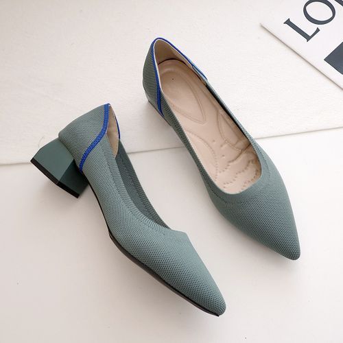 Women's Low-heeled Shoes Berniso Thick-heeled Shoes