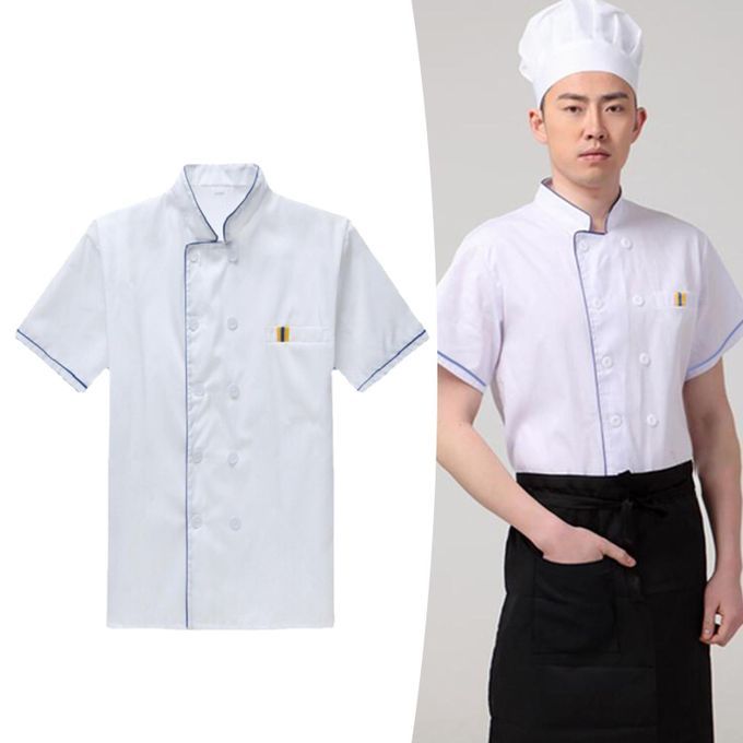 Chef Coat Catering Workwear Barista Adult Sweat Absorbing Cook L