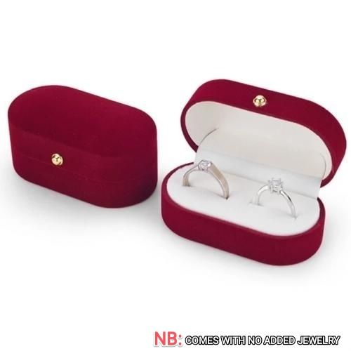 Red Wedding Rings Set Ring Case Engagement Ring Box