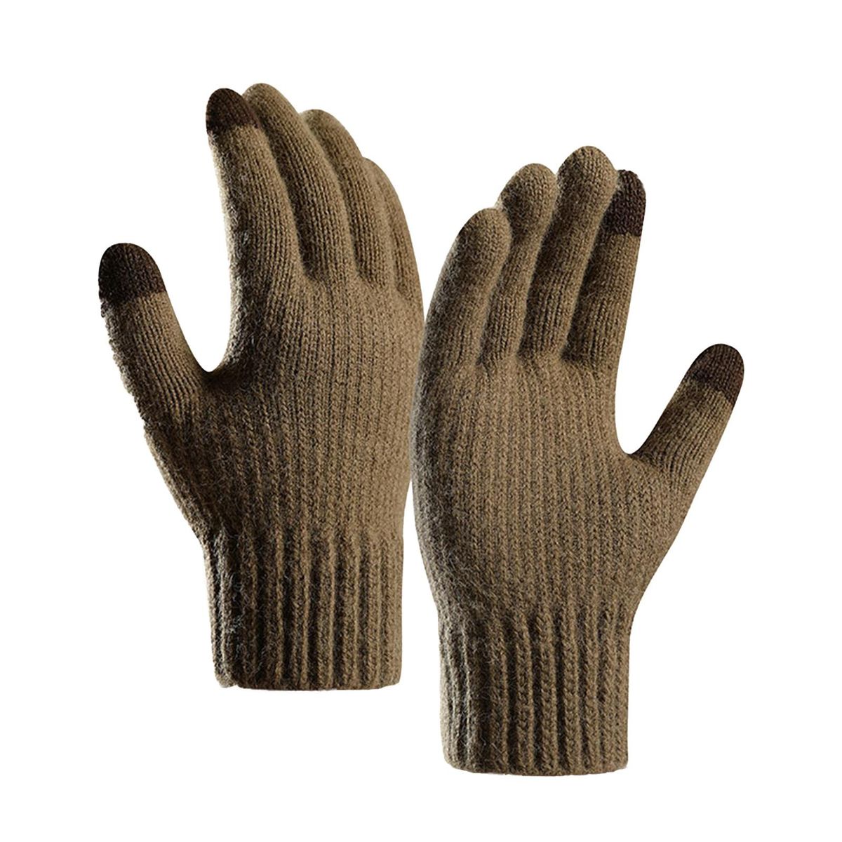 1 Pair Men Cold Winter Male Sports Motorbike Bicycle Khaki