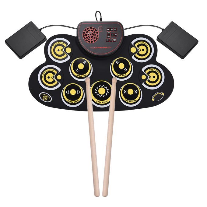 Muslady Portable Roll-up Electronic Drum Pad Silicon