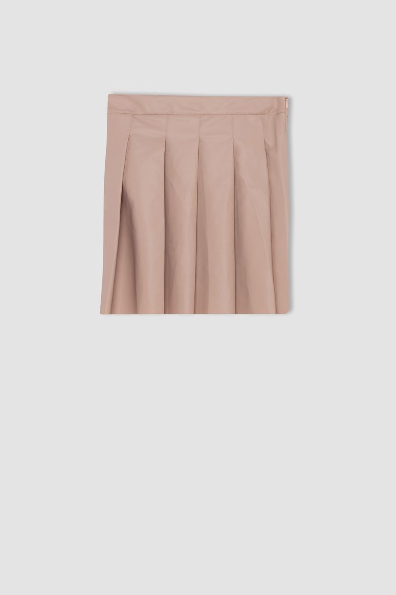 Girl Regular Fit Knitted Skirt -Pink