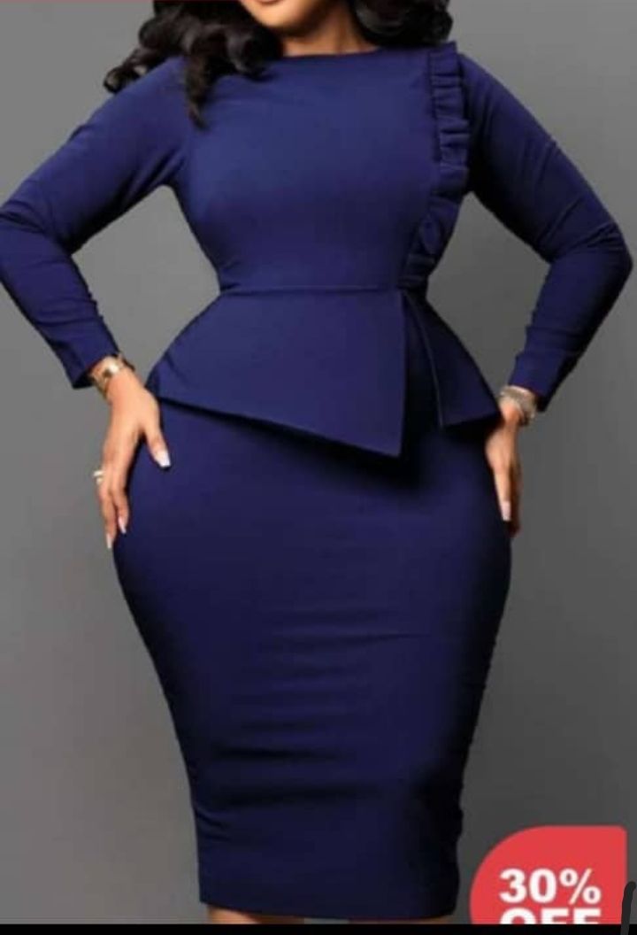 Beautiful Dark Blue Gown