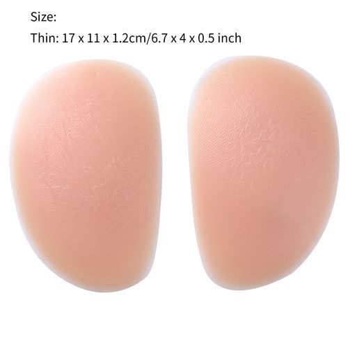 (Nude 200g)1 Pair Silicone Hip  Pads Ocks Enhancers Inserts Comfortable Removable Reusable Hip Padding Padded Women Push Up Panties DOU