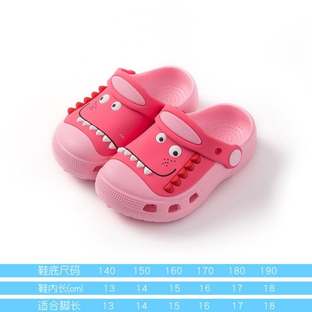 Boy Slippers Breathable Waterproof Shoes With Pretty Pictures Of Baby Dinosaurs