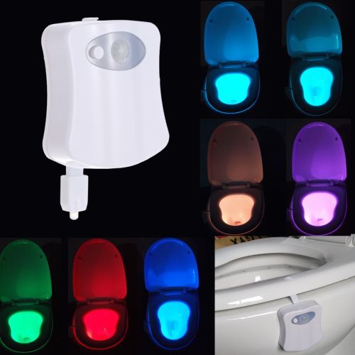 8 Colors LED Toilet Nightlight Motion Activated Light