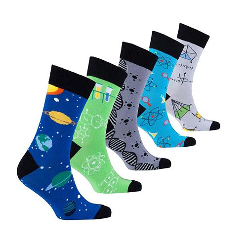 Men's 5-pair Luxury Colorful Dress Socks - (Set 33)