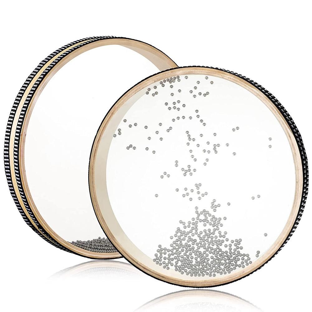 2 Pieces Wave Bead Hand Drum 8 Inch Sea Wave Sound Drum