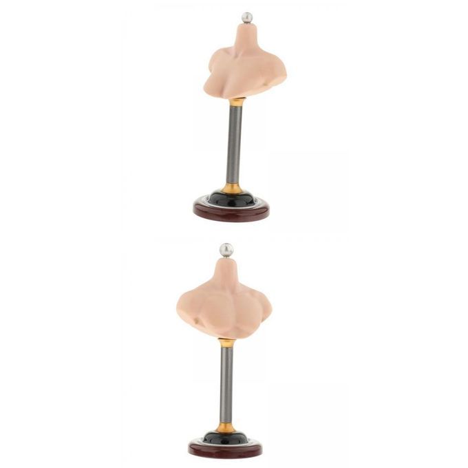 1/6 Bust Stand Half Bust Base Stand Platform PVC Model For Wigs Male