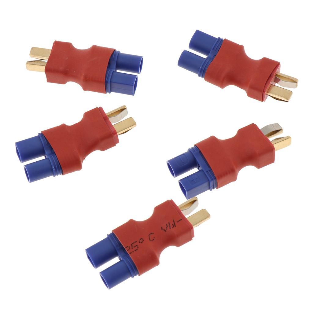 5PCS EC3 Female To Deans Style T-Plug Male Converter For RC LiPo