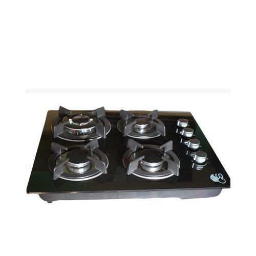 4-Burner All Gas Cooktop Glass Hob - 60 X 50cm Ghes614gg