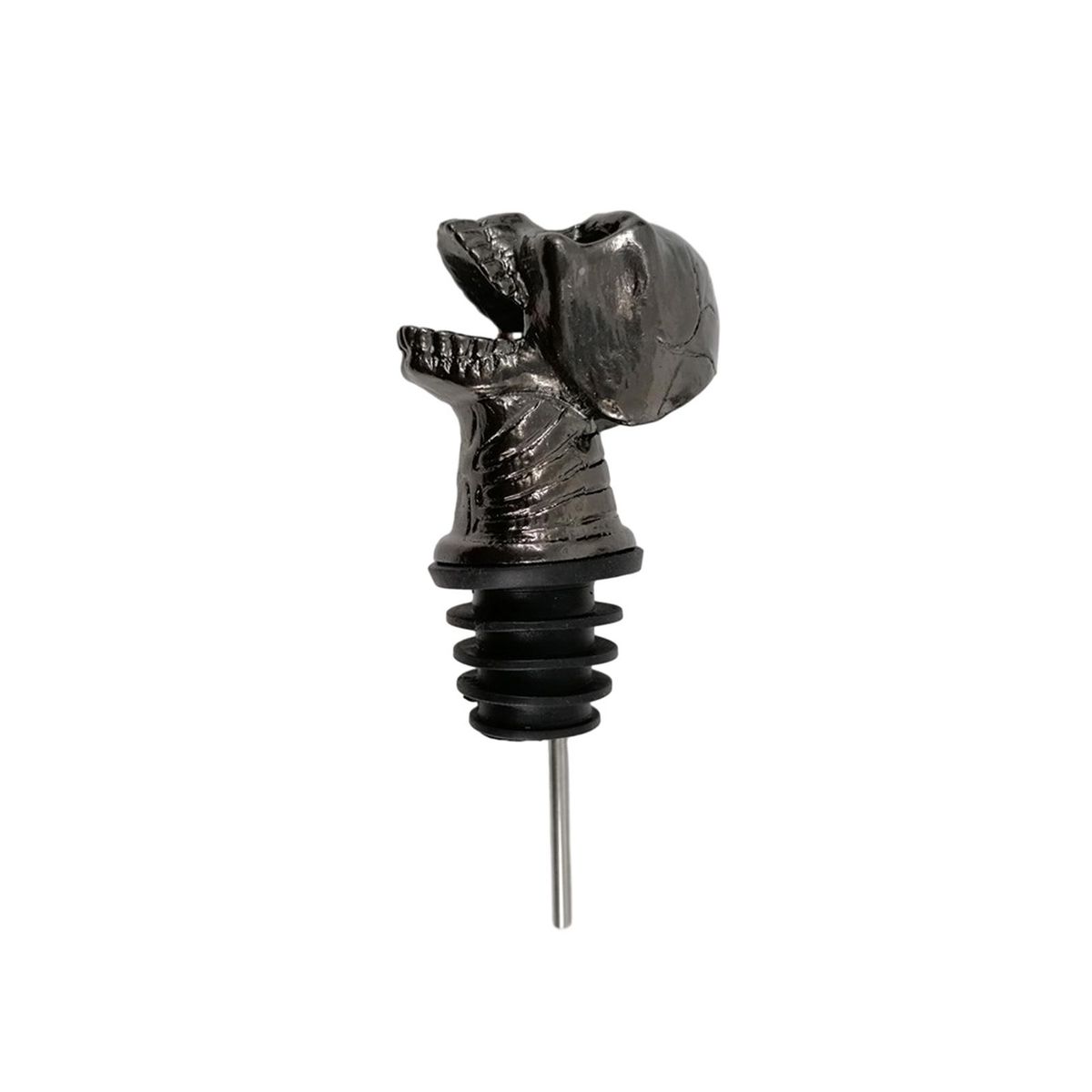 Unique Wine Pourer Design Ghostly Pour Stylish Skull Wine for Elegant Black