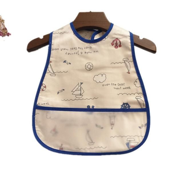 4PCS EVA Waterproof Lunch Feeding Bibs