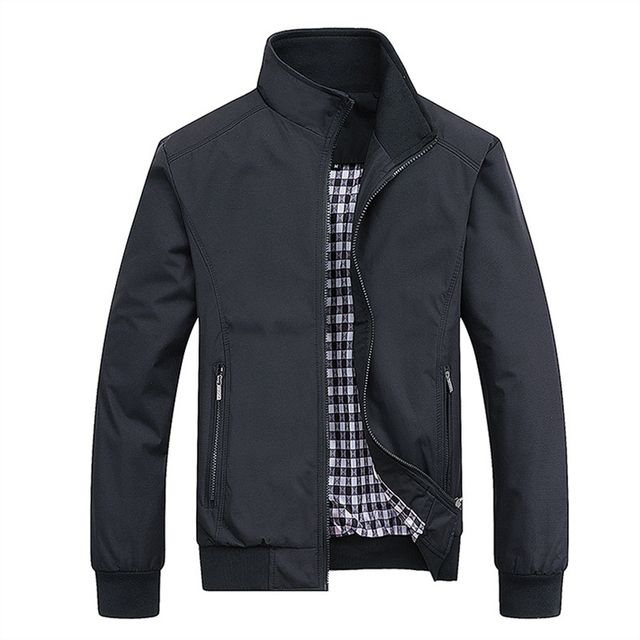 Autumn Casual Solid Fashion Slim Bomber Jacket